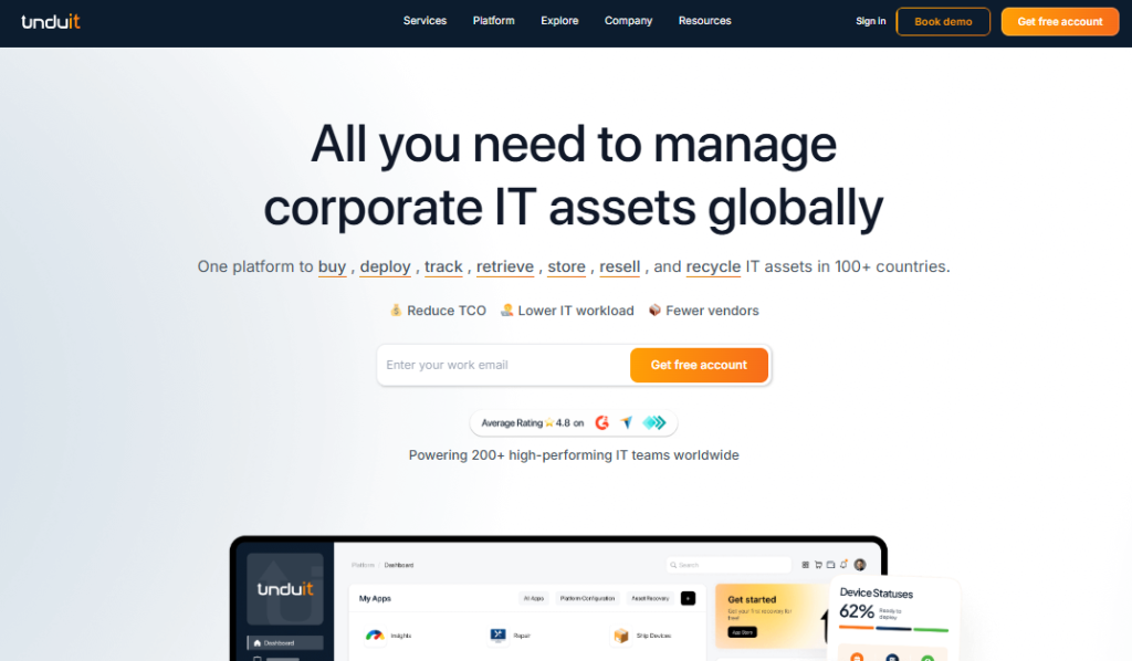 Unduit IT asset retrieval companies